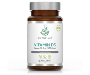 Cytoplan Vitamina D3 2500 UI, 60 comprimidos veganos