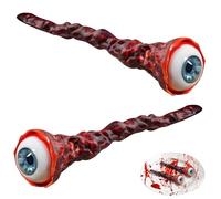 CYUXING 2 Globos oculares Falsos de Halloween, Accesorio Realista para decoración de Terror, película de Miedo, Ojos arrancados Hechos a Mano para Regalos de Fiesta de Halloween.