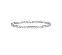 CYW D Color VVS1 Clarity Moissanite - Pulsera de tenis para mujer, plata de ley 925 maciza realmente auténtica, 5.5-7.5 pulgadas, cumpleaños, aniversario, San Valentín, Día de la Madre, regalo ideal