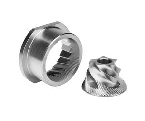 CYWDHFO Juego de fresas for molinillo cónico de acero inoxidable, repuestos for molinillo de café de 48mm, Compatible con Jura, Compatible con BSH
