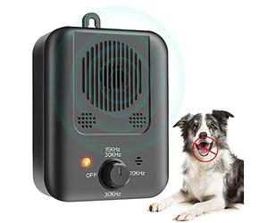 CYWEB Dispositivo Antiladridos Automático Disuasorio de Corteza para Perro Ultrasónico, Dispositivo de Control de ladrido al Aire Libre, Seguro y Inofensivo para Perros