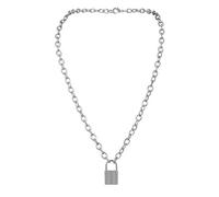 CYWQ - Collar con candado gótico de cadena larga y simple y lindo colgante en forma de Y, joyería para mujer