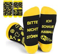 CYZJPRVN 2 Pcs Calcetines de Fútbol Divertidos, Artículos de fanáticos de fútbol Calcetines divertidos, Fanáticos del Fútbol Calcetines Antideslizantes Regalo Cumpleaños Regalo Hombre Originales