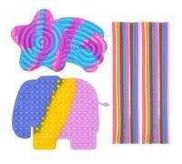 CYZJPRVN 2Pcs Tablero de Actividad Sensorial, Silicona Tablero Sensorial de DiseñO de Doble Cara, Juguetes Sensoriales Autismo, para Aliviar el EstréS, NiñOs Mayores de 3 AñOs y Adultos
