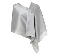 CYZLANN Bufandas para mujer, 100% seda, bufandas largas y ligeras para mujer, Gris, Talla única