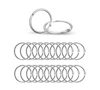 CZ Store - Anillas Metálicas para Carpetas |PACK 100|DIÁMETRO 25MM|✮✮GARANTÍA DE POR VIDA✮✮- Material para Manualidades, Tarjetas de Recetas, Archivo, Encuadernación de Tarjetas y Organizador