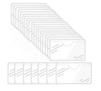 CZAKOMIX 56 Portaetiquetas Autoadhesivo, Ventana de Etiquetado de 6 * 10 cm, Fundas Autoadhesivas para Tarjetas de Visita, Bolsa Transparente Autoadhesiva, Impermeable, para Oficina, Hogar, Escuela