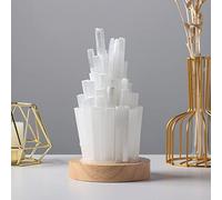 CZAOINCU Lámpara de piedras preciosas naturales, espécimen de selenita blanca, artesanía, protección ocular, lámpara de noche de cristal, regalo de decoración del hogar Inicio Colecciones