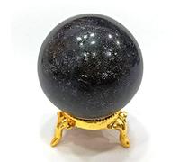 CZAOINCU Turmalina Negra 175 Gramos Esfera 50 MM Piedra Preciosa Cristal Bienestar Vaastu Suerte Protectora Energía Psíquica Feng Shui Hogar Oficina Regalo Salud Aura Espiritual Inicio Colecciones