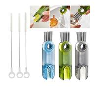 CZAYEFNH 3 Piezas Cepillo, 3 Piezas Cepillos de Paja, Cepillo de Limpieza Multifuncional para Botellas de Agua, Herramientas de Limpieza multifuncionales para cocinas domésticas para Tapas de Taza