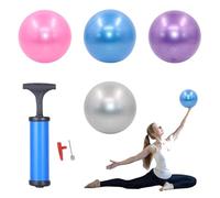 CZAYEFNH 4 Piezas Pelota de Pilates, 25cm Pelota de Yoga, Hinchador Incluido, fitball para Ejercicios Gimnasia, Fitness, Yoga