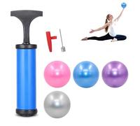 CZAYEFNH 4 Piezas Pelota de Pilates, 25cm Pelota de Yoga, Hinchador Incluido, fitball para Ejercicios Gimnasia, Fitness, Yoga