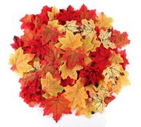 CZAYEFNH 500 Pcs de Hojas de Arce Artificiales de otoño, Planta de Hoja de Arce simulada, para Arte de Scrapbooking Decoracion de Bodas Acción de Gracias Fiesta Halloween Eventos Decoración Fiestas