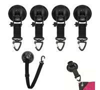 CZAYEFNH Accesorios para Caravana 5 Unidades retenedor Puerta Ventosa Gancho Resistente 19x6,5 cm Negro para toldo Camping Exterior Viaje sin Taladro Reutilizable