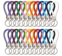 CZAYEFNH Anilla Llavero，Diseño Sencillo y Versátil - Conjunto de 24 Piezas en 12 Colores - Ideal Para Usos Diarios y Regalos