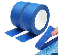 CZAYEFNH Cinta Adhesiva,Juego de 2 Cintas de Carrocero para Pintura de 50mm x 50m, Cinta de Pintor, Fácil de Rasgar, Sin Restos Adhesivos,Ideal para Trabajos de Pintura y Decoración