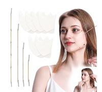 CZAYEFNH Etiqueta estiramiento facial,Cinta adhesiva estiramiento facial Etiquetas delgadas invisibles en forma de V Cinta facial Maquillaje Herramientas estiramiento facial para rostro