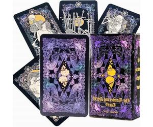 CZAYEFNH Juego de Tarot para Principiantes - 78 Cartas de Tarot con Diseño de Calaveras y Manual Electrónico, Apropiado para Novatos y Amantes del Tarot, En Español
