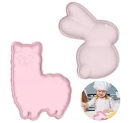 CZAYEFNH Moldes De Silicona Para，Molde de Huevos de Pascua y Conejo - Set de 2 para Repostería Creativa con Chocolate, Resistente al Calor y Fácil de Limpiar