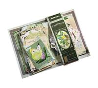 CZAYEFNH Scrapbooking Kit Estilo Vintage - 'Nuestra Aventura en el Jardín' - 200 Piezas de Materiales Aestéticos para Libros de Recuerdos y Diarios