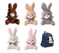 CZAYEFNH Set de 5 Mini conejitos de Peluche, Suaves y adorables, Regalar en cumpleaños, Fiestas de Navidad, Bodas y Decoraciones de Pascua