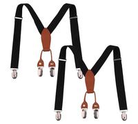 CZAYEFNH Tirantes, Tirantes Para Caballero Con Cierres Resistentes y Ajustes Continuos, X Forma Ancho 3,5cm Tirantes Elásticas, Tirantes para pantalones Para Hombre y Mujer