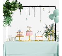 CZCPAPY - Arco de mesa ajustable, soporte para colgar en color negro para bodas, fiestas de cumpleaños y fiestas de Navidad