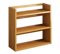 CZDANG 3-Tier Bamboo Open Bookcas Office Furniture Small Storage Bookshelf Wood Standing Etagere Bookcase for Home Office Living Room Bedroom(50 * 20 * 64.5cm)