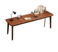 CZDANG Escritorio de Trabajo de Lectura de Madera Estrecho, mesas Resistentes for computadora portátil, Mesa de Comedor de estación de Trabajo Minimalista for Estudio(Nuez)