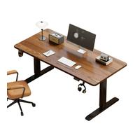 CZDANG Height Adjustable Standing Ergonomic Work Desk，Flexispot Electric Writing Desks， Minimalist Wooden Computer Gaming Table for Home Office Study and Small Spaces(120 * 60 * 75cm)