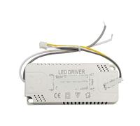 CZDIQXVF Controlador de Corriente Constante for LED, lámpara Plana, balasto, Transformador, Controlador, lámpara de Techo, Fuente de alimentación, 24 W, 18 W, 12 W(Square Box Three Colors 20-40WX2)