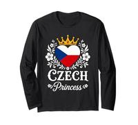 Czech Princess Czech Republic Flag Proud Czech Girl Manga Larga