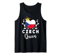 Czech Queen Czech Republic Flag Proud Czech Woman Camiseta sin Mangas