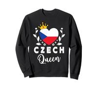 Czech Queen Czech Republic Flag Proud Czech Woman Sudadera