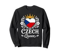 Czech Queen Czech Republic Flag Proud Czech Woman Sudadera