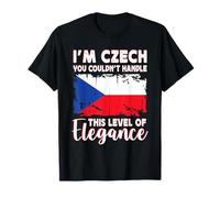Czech Republic Flag Proud Elegant Czech Boyfriend Girlfriend Camiseta