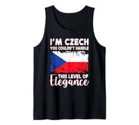 Czech Republic Flag Proud Elegant Czech Boyfriend Girlfriend Camiseta sin Mangas