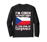 Czech Republic Flag Proud Elegant Czech Boyfriend Girlfriend Manga Larga