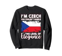 Czech Republic Flag Proud Elegant Czech Boyfriend Girlfriend Sudadera
