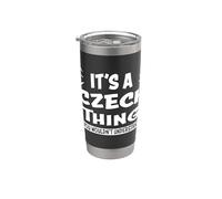 Czech Republic Lovers Thing You Wouldn't Understand Checo Vaso térmico de acero inoxidable de doble pared