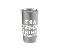Czech Republic Lovers Thing You Wouldn't Understand Checo Vaso térmico de acero inoxidable de doble pared
