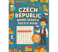 Czech Republic Word Search: 50 Word Searches About Prague, Castles, Czech History, Food, Festivals, and More | Fun Puzzles for Travelers and Culture Lovers | 8.5 x 11 Inches, 101 Pages