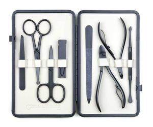 Czech & Speake - Leather-Bound Manicure Set - Black/White - Herramientas para el cuidado de las uñas 1 St.