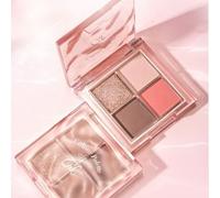 CZEL - Water Ripple Pink Mist Four-Color Eyeshadow Palette - 5 Types 02# Gray Pink Taro - 2.5g