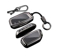 CZEMAN Carcasa de metal para llave de BMW Serie 1 F70 M5 G90 G99 Serie 2 | Funda para llave de coche para 3 M3 G81 5 G60 G61 7er G70 X1 U11 Accesorios Protección 5 Botones Carbon Negro