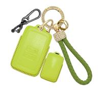 CZEMAN Funda para Llave Verde Se Ajuste Para Renault Clio 4/5/6 2026 Captur | Funda de piel para llave de coche Sandero Stepway 3 para Alpine A290 A390 A110 Accesorios 4 botones
