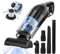 Czemo Aspiradora de Mano Sin Cable Potente 9000pa 120W, Aspirador de Coche Batería Recargable USB Aspiradora Pelos Mascotas Mini Aspirador Portatil para Hogar y Coche