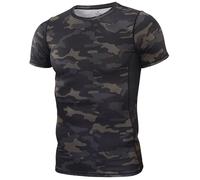 Czen Camiseta Deportiva para Hombre, Camisa Militar Camuflaje Camiseta de Secado Rápido Camiseta de Manga Corta Camiseta Táctica Delgada para Senderismo Ciclismo Airsoft Caza Paintball