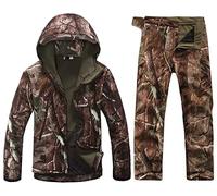 Czen Chaqueta y pantalones tácticos para hombre, traje de ropa de combate, uniforme de caza de camuflaje militar, conjunto de 2 uds, traje de ropa Multicam del ejército (DASHUMC,L)