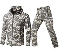 Czen Chaqueta y pantalones tácticos para hombre, traje de ropa de combate, uniforme de caza de camuflaje militar, conjunto de 2 uds, traje de ropa Multicam del ejército (ACU,S)